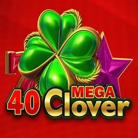 40 Mega Clover game by Amusnet Interactive – logo hosted on Rocket Riches Casino