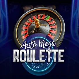 Auto Mega Roulette slot icon by Pragmatic Play, available at Rocket Riches Casino