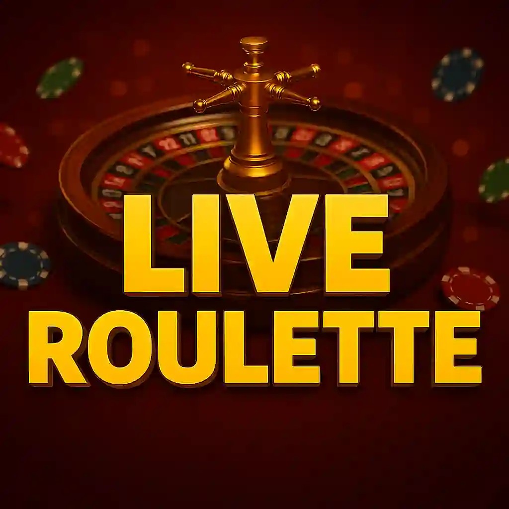 Live Roulette game by Evolution – logo hosted on Rocket Riches Casino