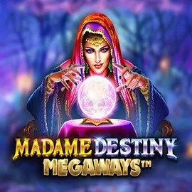 Madame Destiny Megaways logo by Pragmatic Play Rocket Riches Casino