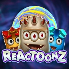 Reactoonz logo – Slots by Play'n GO at Rocket Riches Casino